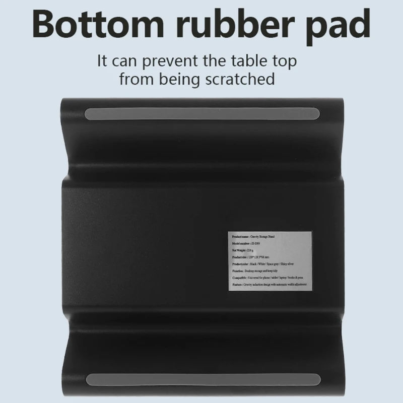 

Creative Adjustable Vertical Laptop Stand Tabletop Stand Adjustable Cell Phone Holder with 2 Slots Ideal for Home Office