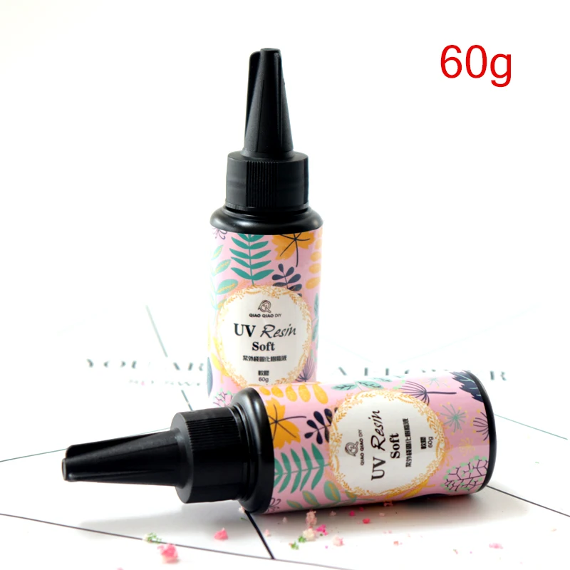 

UV Resin Clear Soft Type Ultraviolet Solidify Resin Crafts for DIY Jewelry Mold M56
