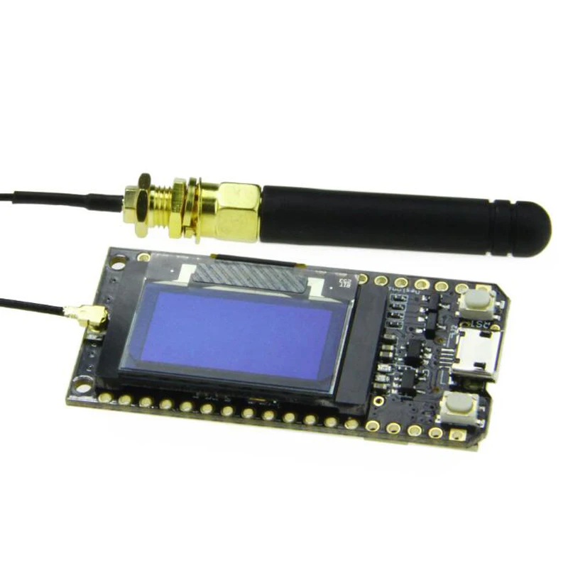 TTGO LORA32 868 МГц 915 ESP32 LoRa OLED 0 96 дюйма синий экран Bluetooth WIFI с кабелем|Печатные платы| |