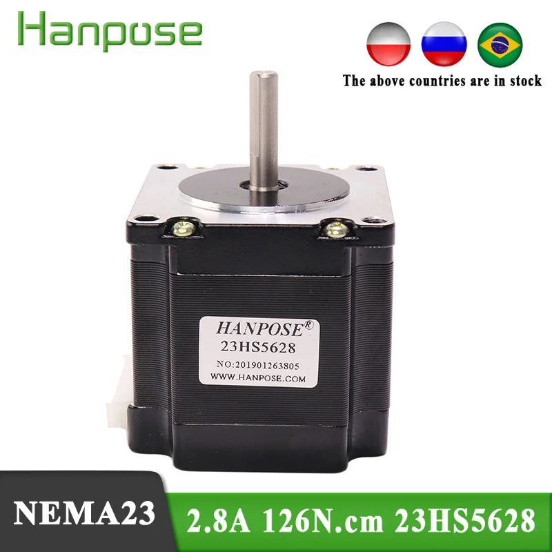 

100PCS NEMA23 Stepper Motor 23HS5628 57 Stepper Motor 2.8A 126N.cm 4-lead for 3D Various instrument accessories