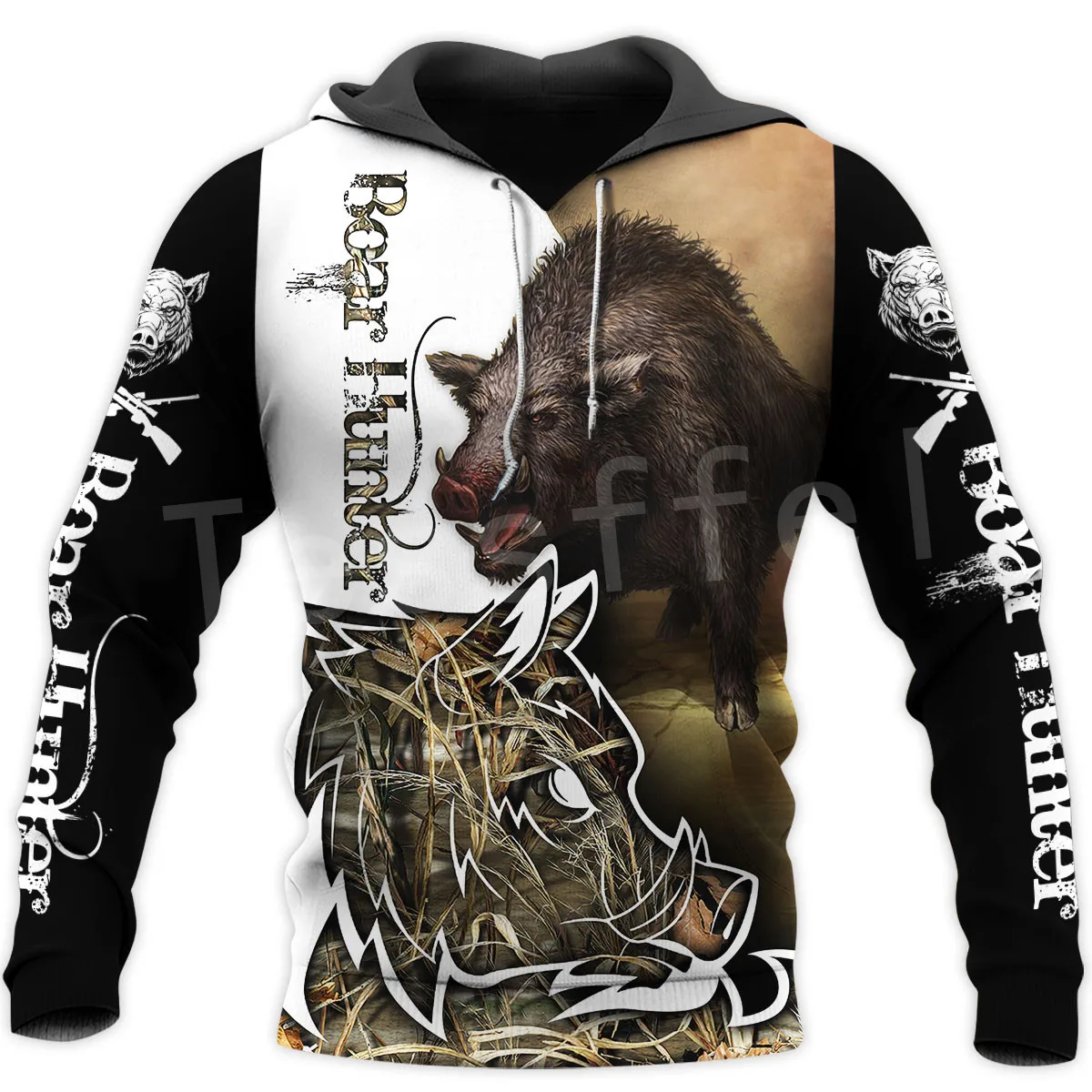

Tessffel Hog Boar Hunter Animal Hunting Camo Tattoo 3DPrint Men/Women Autumn Pullover NewFashion Streetwear Funny Zip Hoodies A7