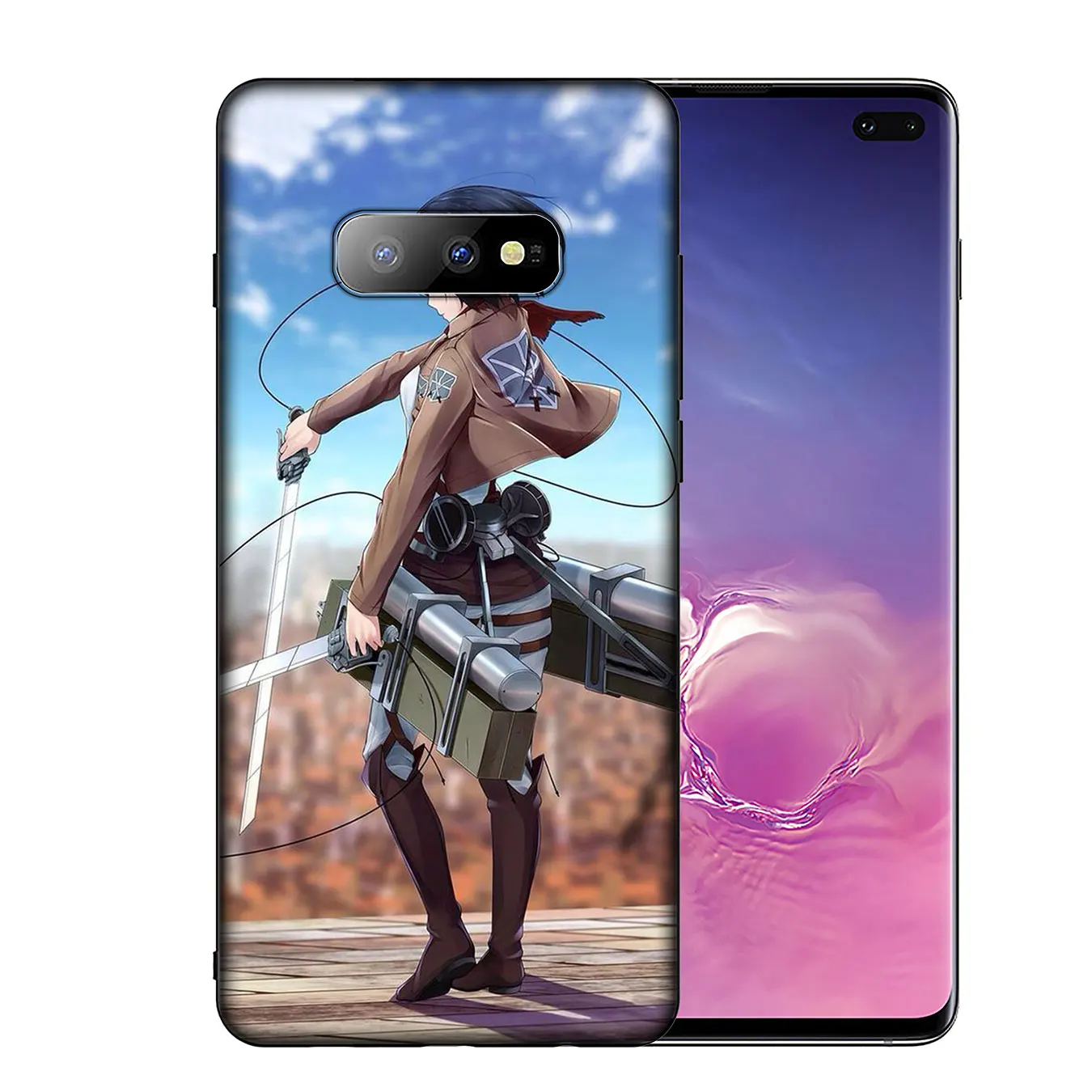 IYICAO Anime attack on Titan Soft Silicone Phone Case for Samsung Galaxy S20 Ultra S10e S9 S8 Plus S6 S7 Edge S10 Lite Cover | Мобильные