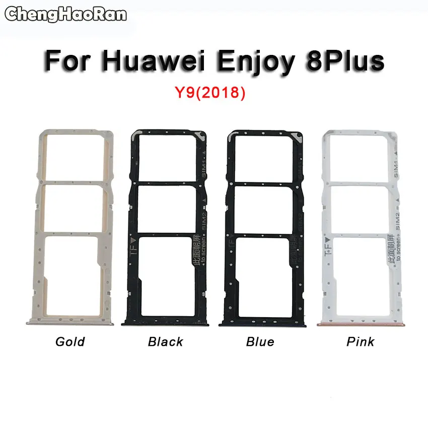 Лоток для SIM-карты ChengHaoRan держатель адаптер + лоток карт Micro SD Huawei Enjoy 8 Plus 8E Lite |