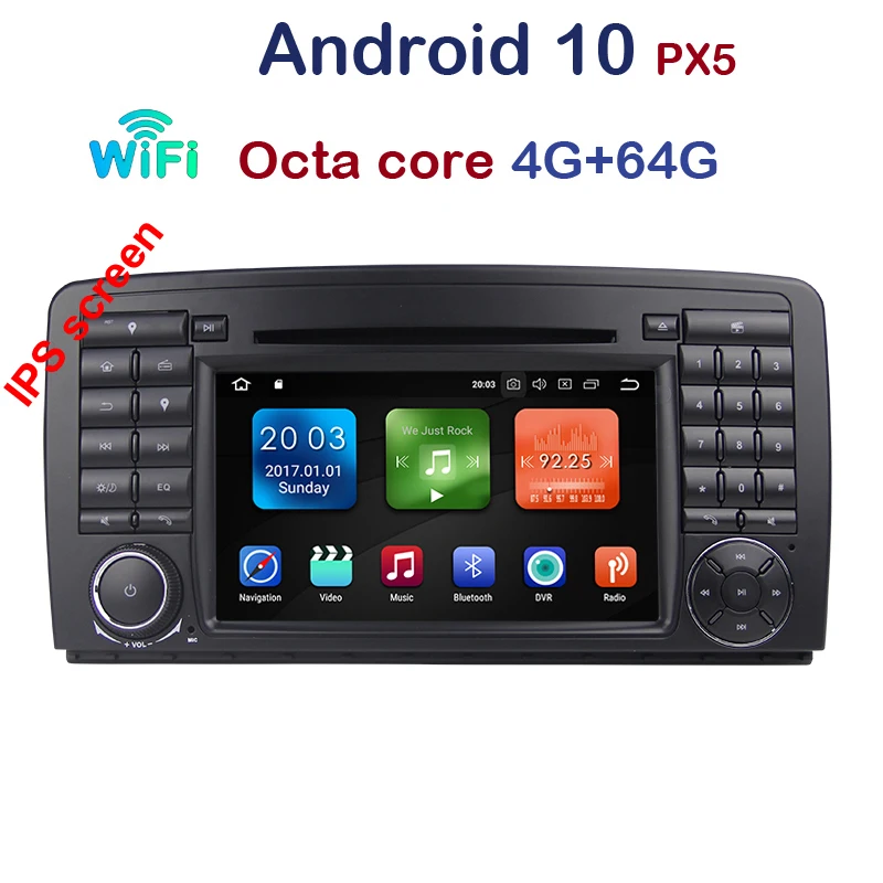 IPS Octa Core 2 din Android 10 0 автомобильный DVD плеер GPS стерео радио для Mercedes Benz R Class W251 R280 R300