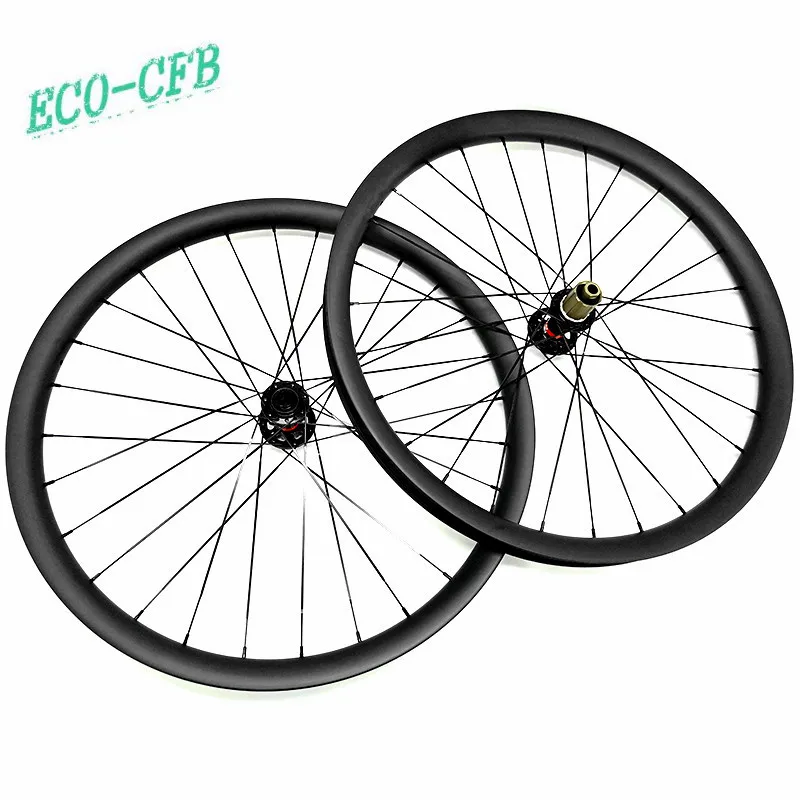 Preise 29 Zoll Tubeless Disc Carbon Räder 40x30mm BIN Carbon Felge 29 Fahrrad Rad Novatec D791SB D792SB 110x15 142x12 Bike Laufradsatz Mtb