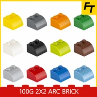 100g small particle arc brick slope brick 2x2 diy building blocks compatible with creative gift moc blocks castle toys