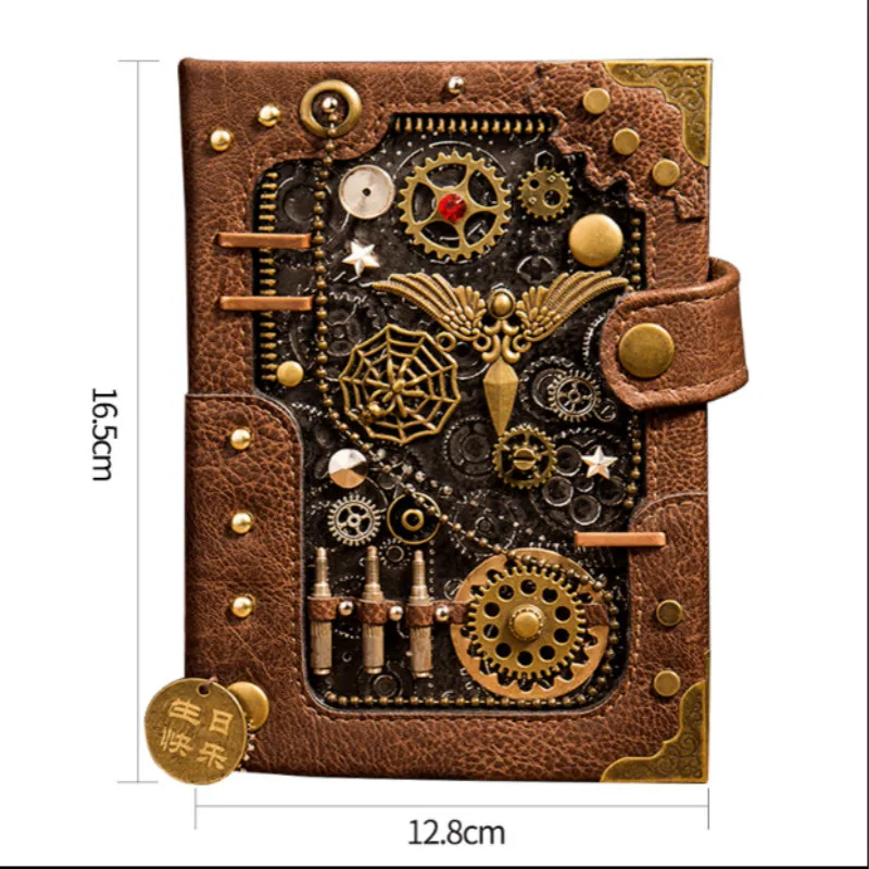 Записная книжка в стиле стимпанк кожаный блокнот европейском ретро | Канцтовары