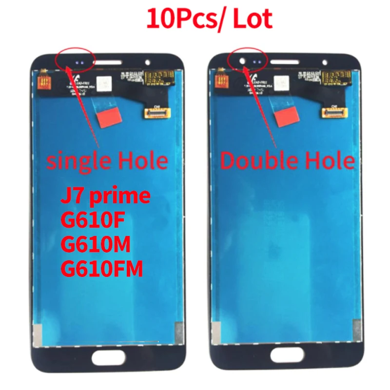 10 шт./лот для SAMSUNG GALAXY J7 Prime ЖК G610 G610F G610M дисплей с сенсорным экраном Digitizer Замена