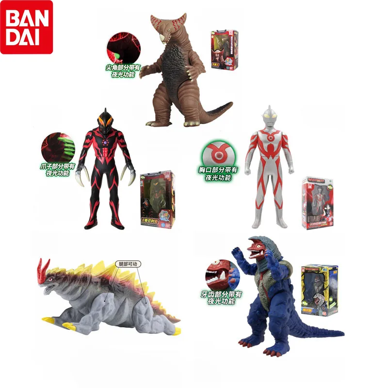 

Фигурка из ПВХ, Bandai Аниме Ultraman, кайдзю, люминесценция, гомора, зло, Тига, монсаргер, Кайзер, Белиал, модель, детские подарки, игрушки