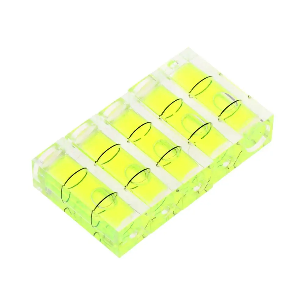 

5 Pcs 10x10x29mm Universal VIAL Square Bubble Spirit Level Tripod Measuring Camera