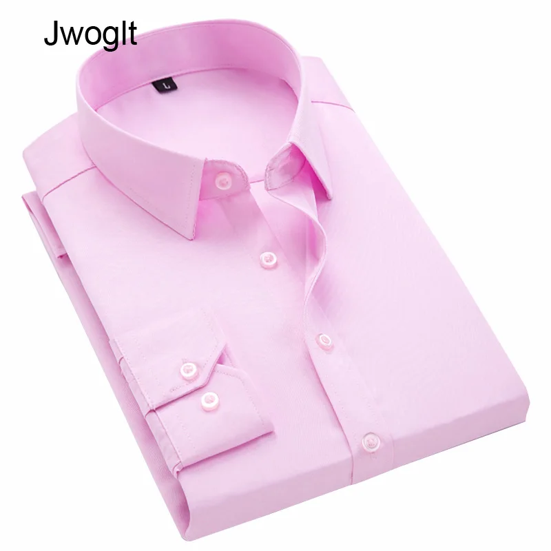 Мужская Повседневная рубашка с длинным рукавом размера плюс белая черная