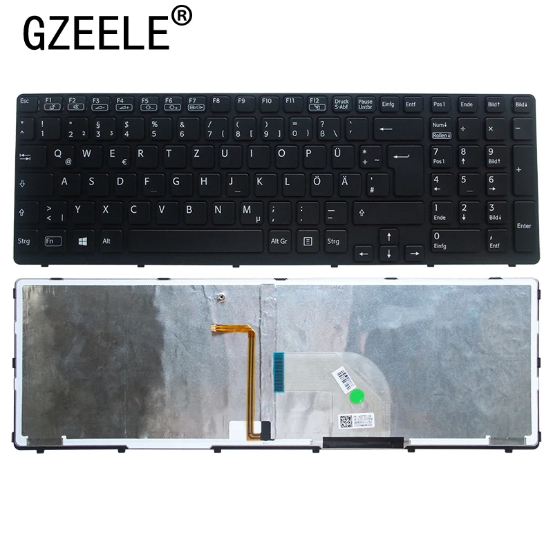 Новая клавиатура GZEELE для SONY VAIO E15 SVE15 SVE1511 SVE-15 SVE151C11M SVE151E11T SVE1511SAC E15 E15115 с черной подсветкой