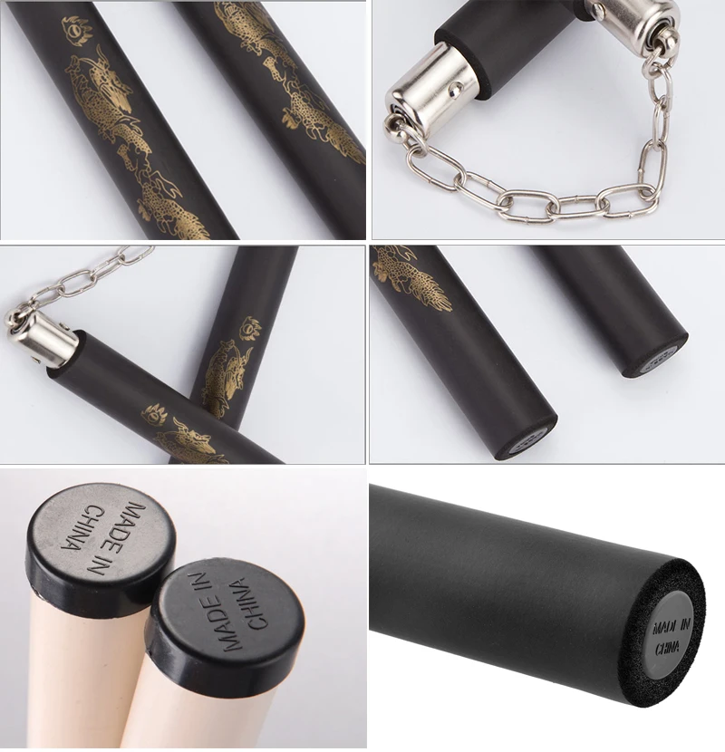 Боевые искусства нунчаки из пенопласта Брюса Ли узорные китайское кунг фу