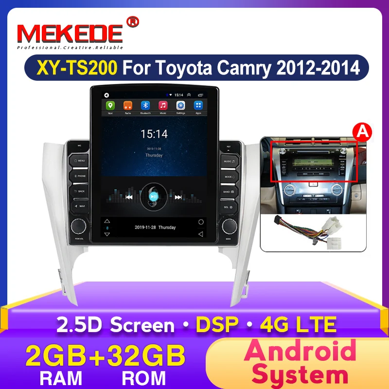 MEKEDE GPS мультимедийный плеер Android автомобильный стерео для 2011-2015 Toyota CAMRY головное