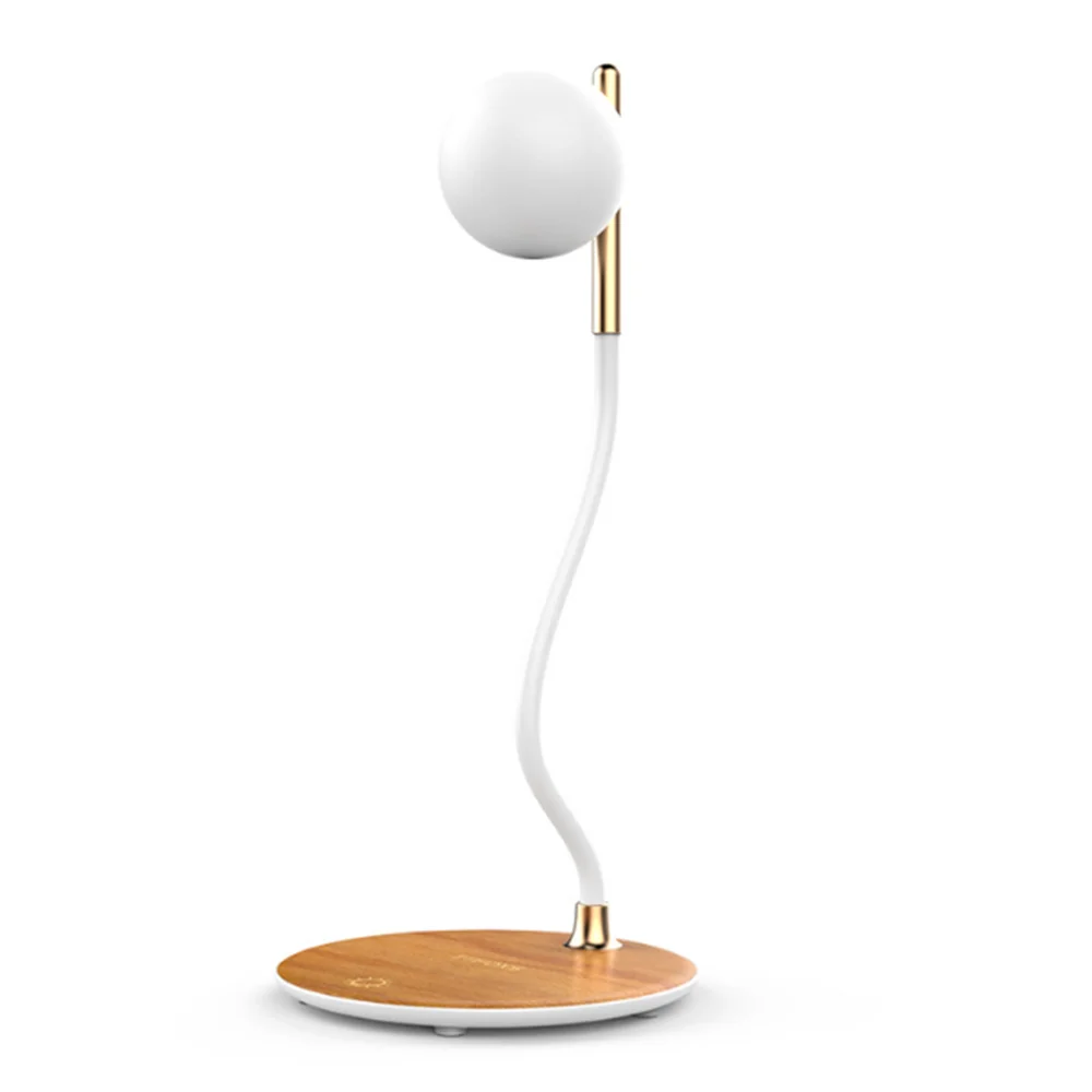 

LED Night Light Wireless Fast Charger For Mobile Phone 2 In 1 Touch Dimming 3 Lighting Modes DIY Atmosphere Light Parlor Bedroom
