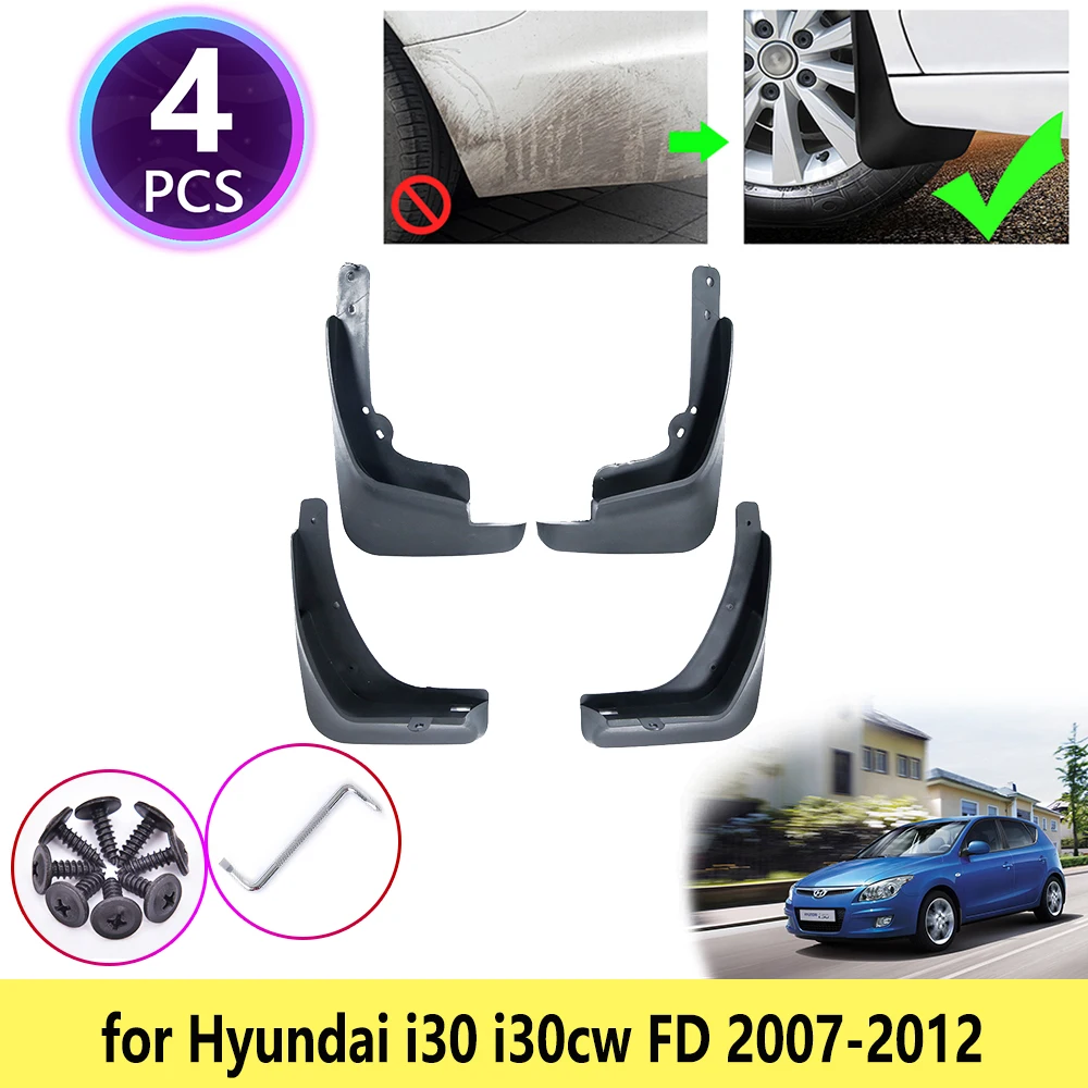 Guardabarros para coche, accesorios para Hyundai i30 i30cw Wagon FD 2007 2008 2009 2010 2011 2012