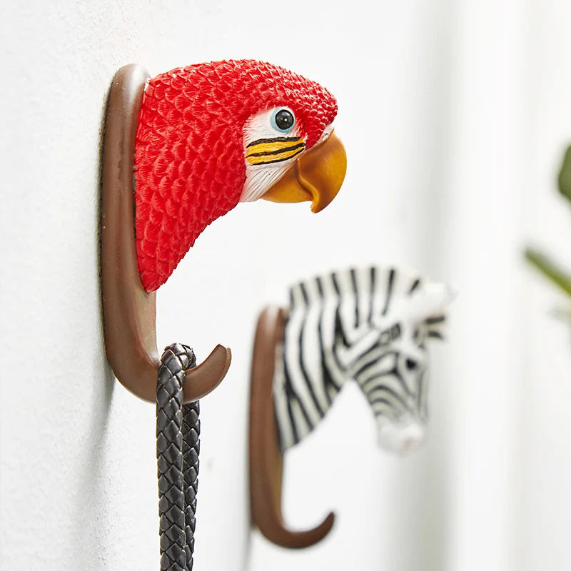 Крючок для одежды с животными креативный настенный крючок дверей вешалка ключей