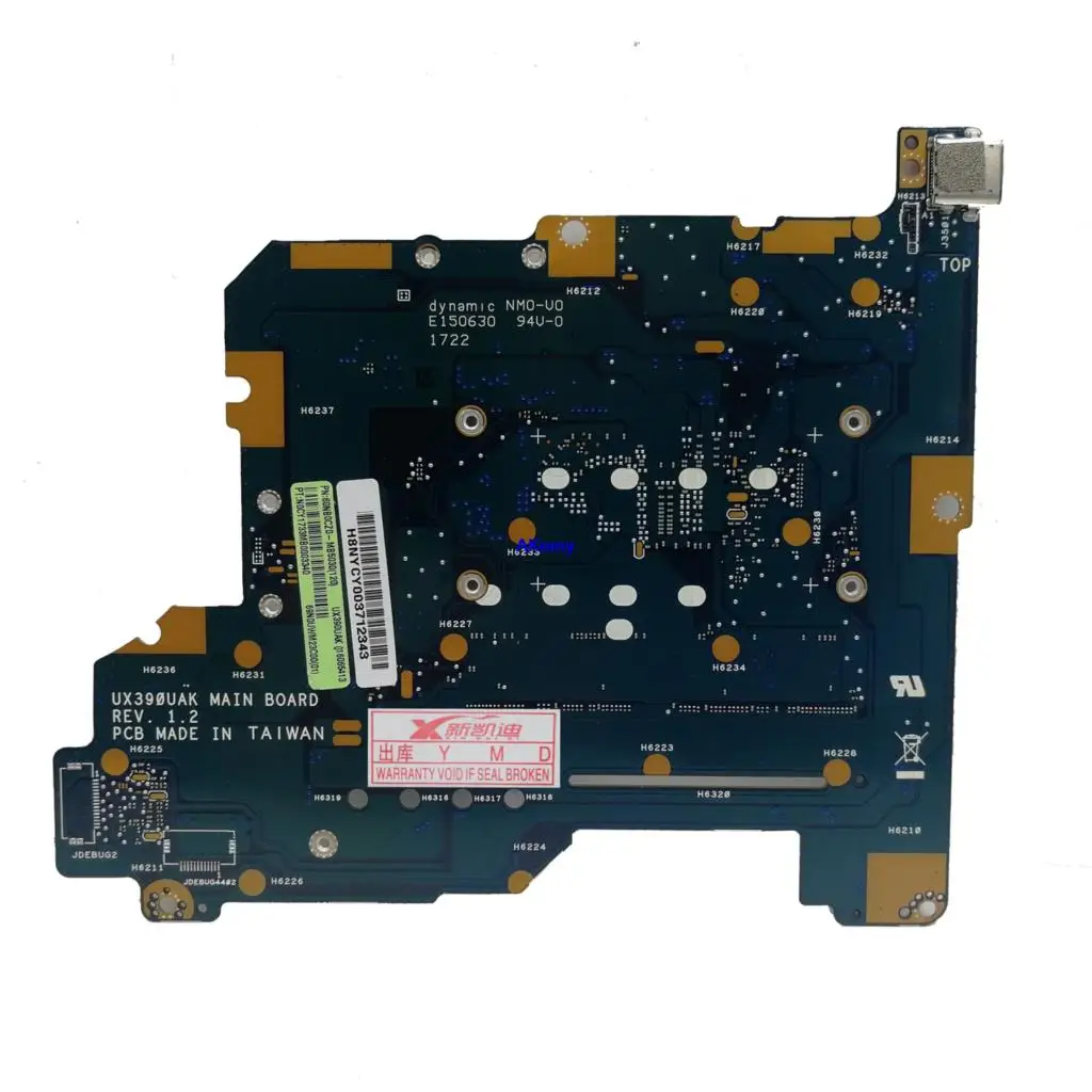 Akemy для For Asus ZenBook 3 UX390 UX390U UX390UA UX390UAK материнская плата ноутбука i7 7500 процессор 16 Гб
