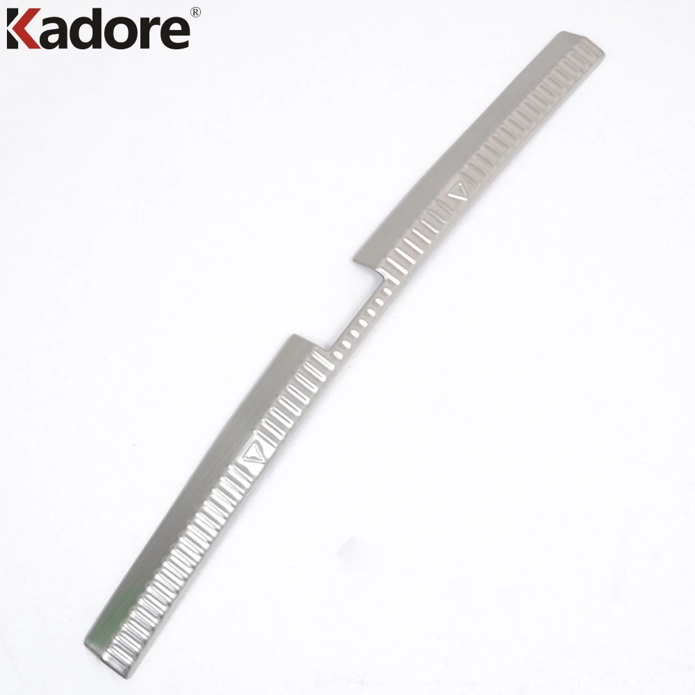 Внутренняя защитная накладка на бампер из нержавеющей стали для Skoda Octavia 2014 2015 2016