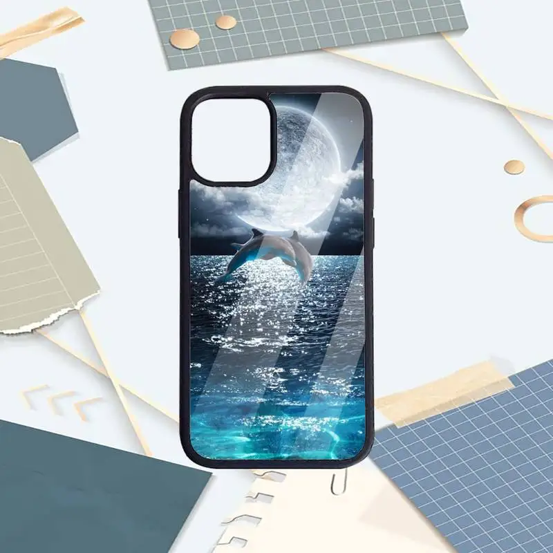 

Ocean Whale Shark Swimming Phone Case PC For iPhone 11 12 pro XS MAX 8 7 6 6S Plus X 5S SE 2020 XR luxury design coque cover