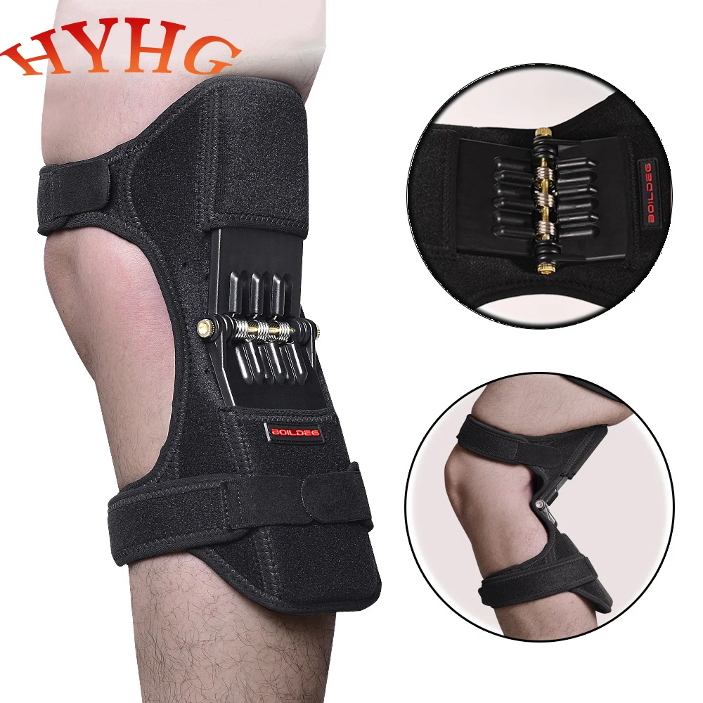 

HYHG Knee Pads Sports Knee Booster Knee Joint Patella Support and Fixation Meniscus Decompression Spring Protection Knee Brace