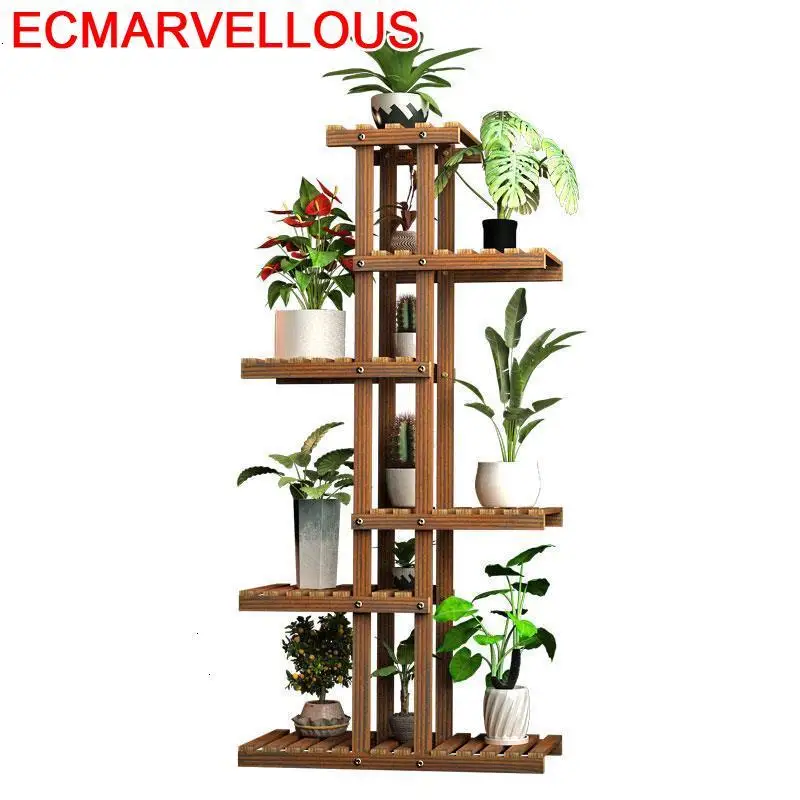 

Pour Plante Estanteria Jardin Huerto Urbano Madera Suporte Flores Rack Balcony Shelf Stojak Na Kwiaty Outdoor Flower Plant Stand