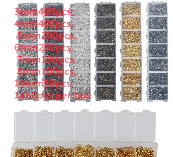 

Золотистая/Серебристая шкатулка для ювелирных изделий, 3-10 мм