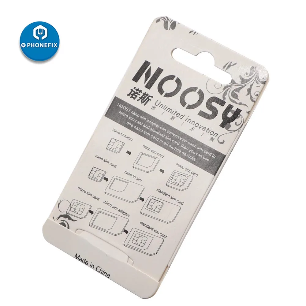 PHONEFIX 4 шт. игольчатый адаптер для двух SIM-карт ремонта iPhone Samsung Huawei Xiaomi Nano Micro
