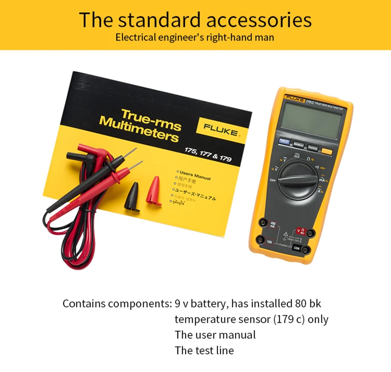 

FLUKE F175C 177C 179C True RMS Digital Multimeter Industrial Process Multimeter