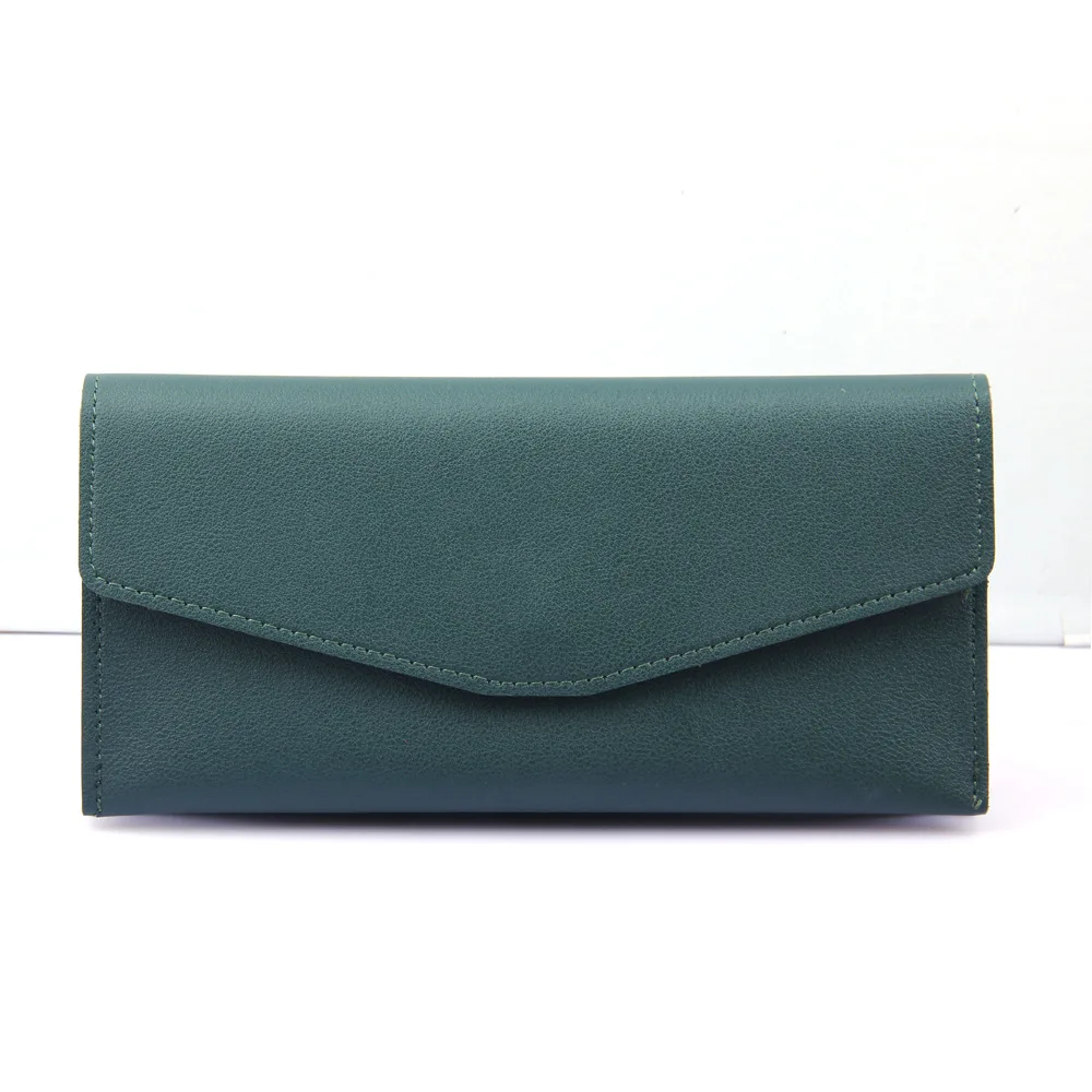 Модный женский кошелек из искусственной кожи клатч минималистичный Длинный для