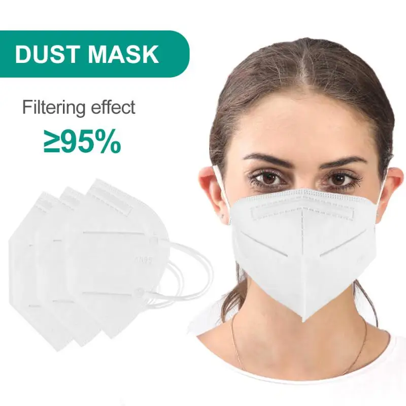 

50PCS 20PCS KN95 Face Mask 5 Layer Filter FFP2 FFP3 Dust Proof PM2.5 Anti-fog Breathable 95% Filtration Fast for Europe