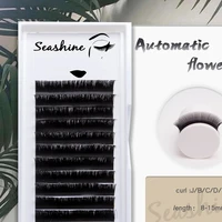 seashine 0 03mm 0 07mm c d fast blooming eyelash extension easy fan lashes premade soft volume fans faux mink lashes extension