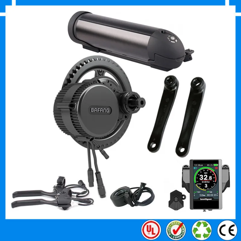 ЕС RU нет налога Bafang мотор BBS02B 500 Вт 36В тормозной 8FUN 500W фара для электровелосипеда в