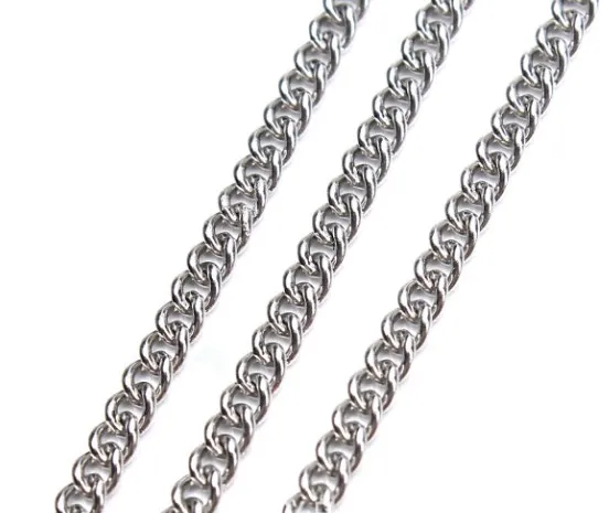 

5meter/lot 1.2mm stainless steell Side Chains Steel for DIY Jewelry bracelet necklace Chain Making Crafts fg4sd