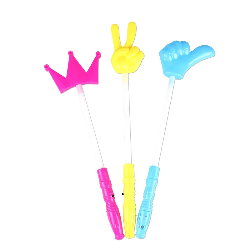 

2021 Cartoon Crown LED Flashing Glow Stick Children Toys Gift Flashing Wands Sticks New Year Christmas Glow Party Supplies