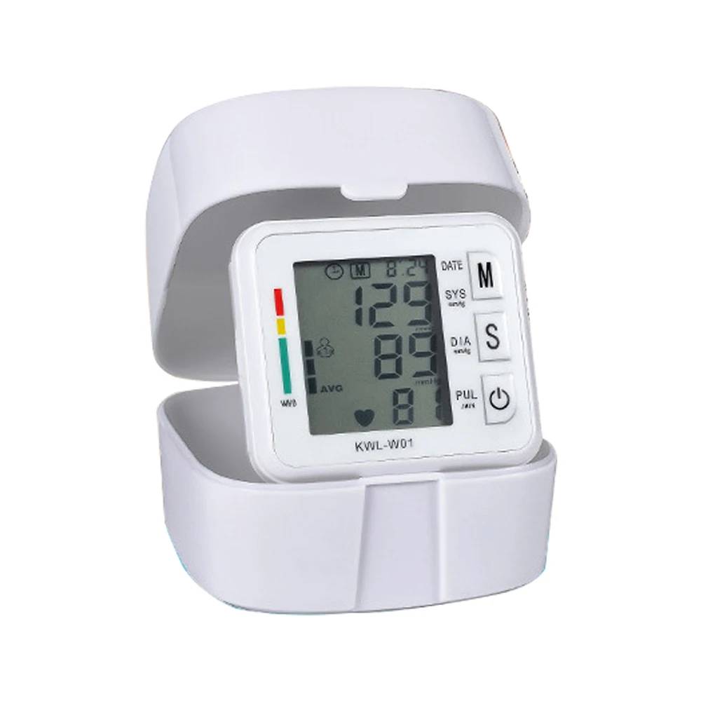 

Wrist blood pressure monitor Voice Digital Automatic Tonometer Sphygmomanometer Measuring Pulse Meter Pulsometer Free box