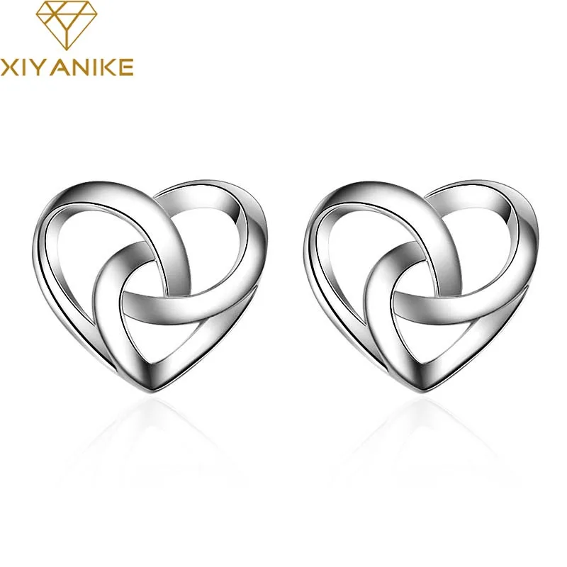 Женские серьги гвоздики из серебра 925 пробы в Корейском стиле|Серьги-гвоздики| |