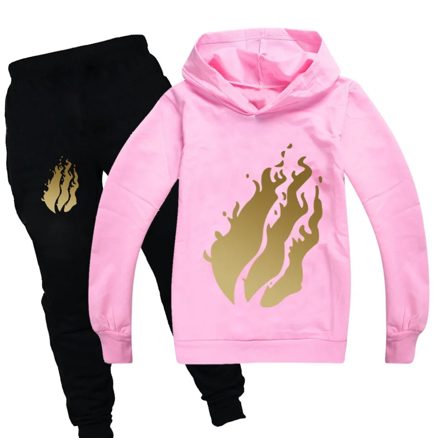 

2021Autumn Children PRESTONPLAYZS Sweatshirts Teenage Girl Boy Preston Playzs Long Sleeve T Shirt+pants set Hoodies Kids Clothes