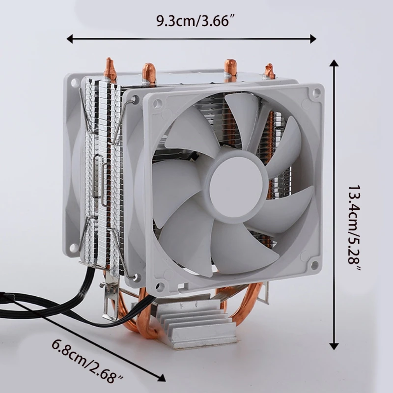 Кулер для охлаждения процессора с глушителем PWM 2 радиатор шасси прямым контактом