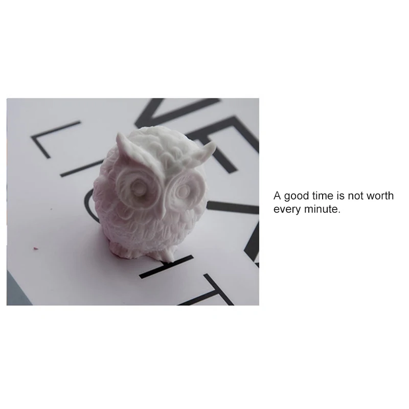 3D Сова ароматическая форма для свечей силиконовая торта съедобная безопасная