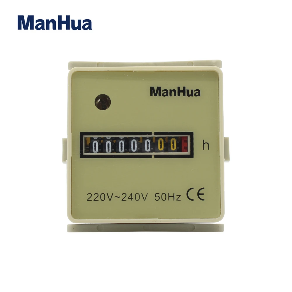 ManHua Mini 220 240 В 50 Гц счетчик таймеров для лодок автомобилей грузовиков двигателей