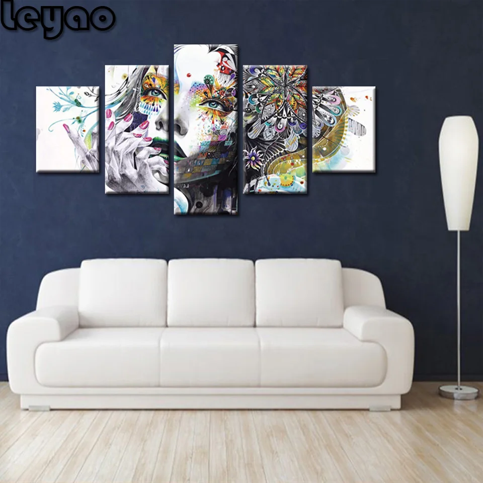 

Diamond painting graffiti beauty diy embroidery decor modern Art full diamond embroidery Multi-Picture diamond mosaic Painting