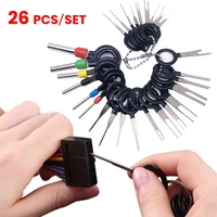 26pcs car terminal removal tool wire plug connector extractor puller release pin extractor kit auto terminal repair hand tools