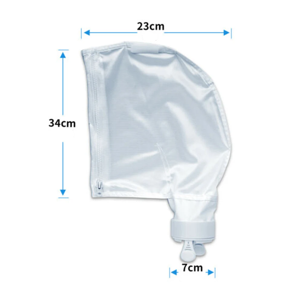 

2Pcs Durable Nylon Zipper Bag Replacement for 280/480 Pool Cleaner Suction Machine Easy to Install
