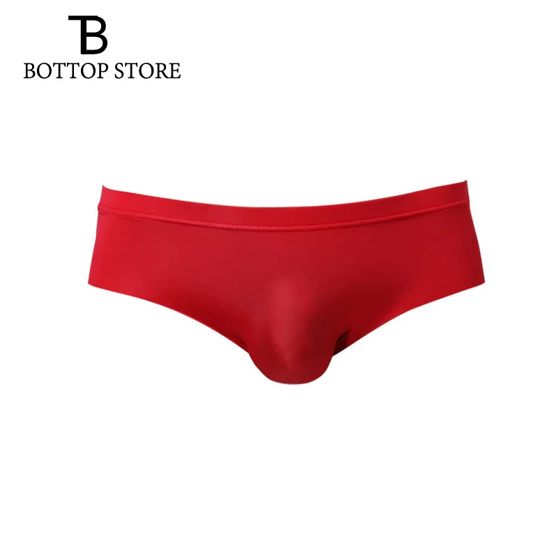 Ультратонкое Прозрачное нижнее белье бесшовное мужские трусы из ледяного шелка