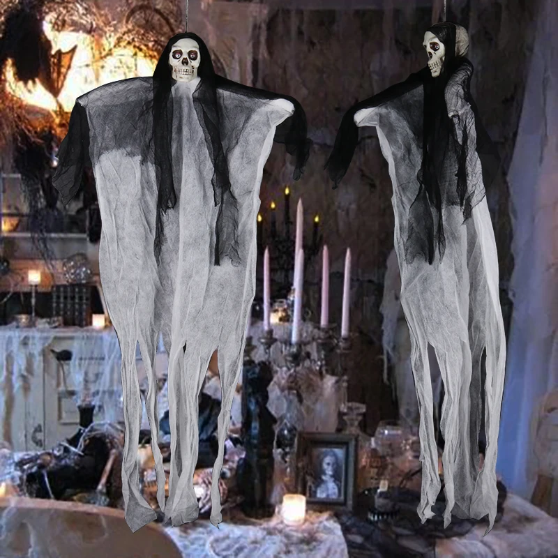 

Halloween Decor Spider Web Scary Party Scene Props White Stretchy Cobweb Horror Haunted House Home Decoration Accessories