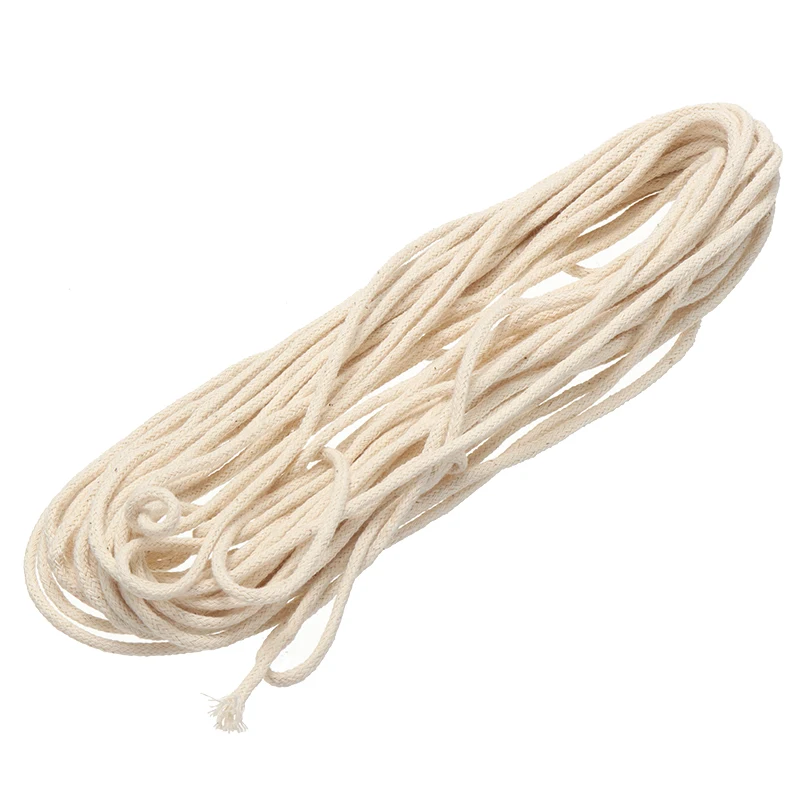 10 м хлопковая оплетка свеча фитиль сердечник шпуля DIY масляные лампы свечи