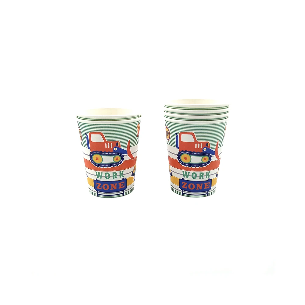 7 дюймов Одноразовые Бумага Тарелка десертная ЛОТОК блюдо для мальчиков детей