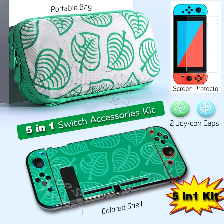 Милый чехол с кошачьей тематикой для Nintendo Switch комплект аксессуаров защитная