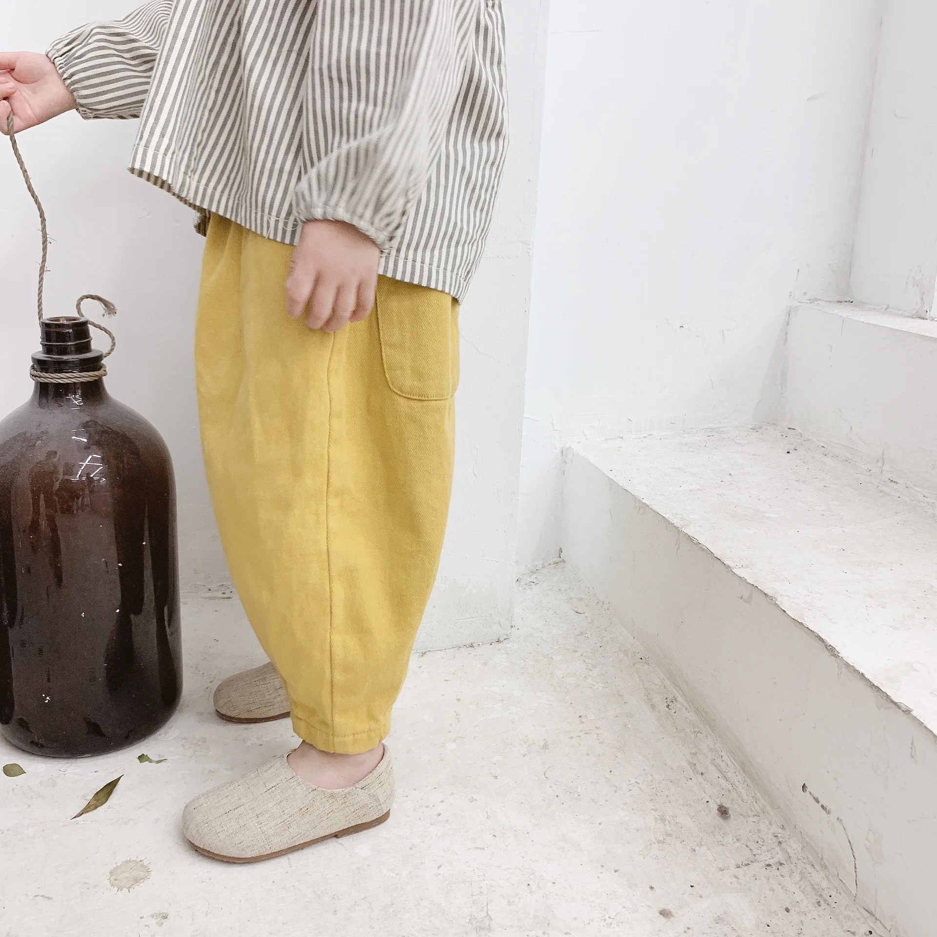 Новое поступление весны 2020 хлопковые повседневные свободные однотонные девятые